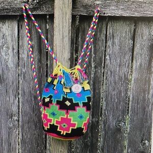 Wayuu Colorful Geometric Patterned backpack